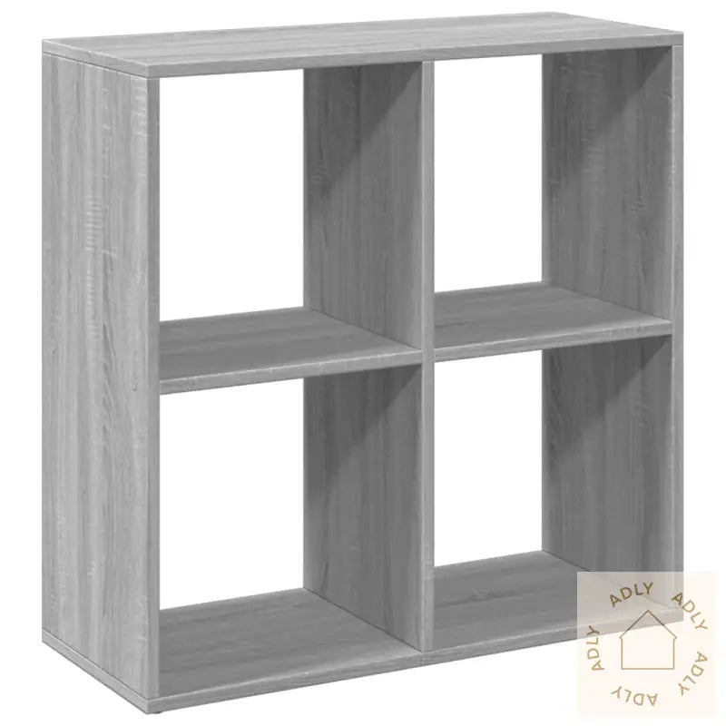 Romdeler Bokhylle Grå Sonoma 69,5X29X69,5 Cm Konstruert Tre