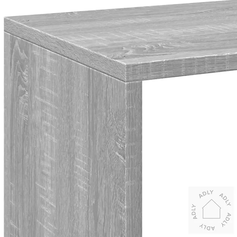 Romdeler Bokhylle Grå Sonoma 69,5X29X69,5 Cm Konstruert Tre