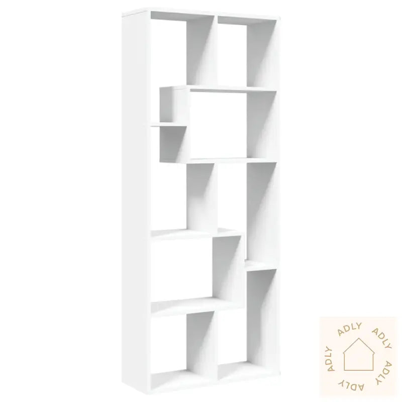 Romdeler Bokhylle Hvit 67X25X161,5 Cm Konstruert Tre