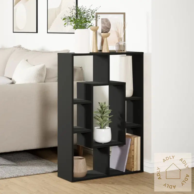 Bokhylle Svart 63X20X90 Cm Konstruert Tre