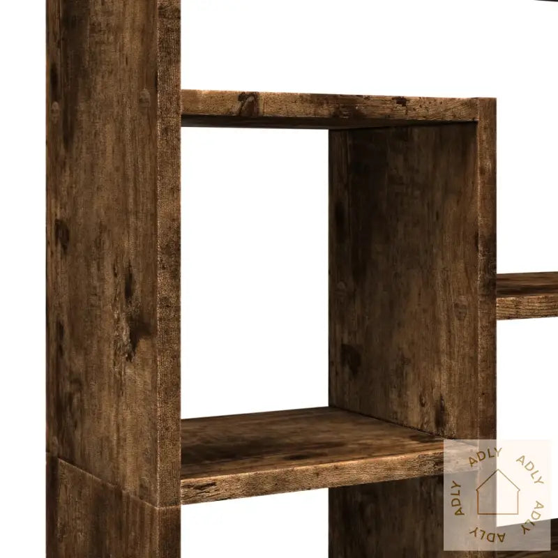 Bokhylle Røkt Eik 72X20X120 Cm Konstruert Tre