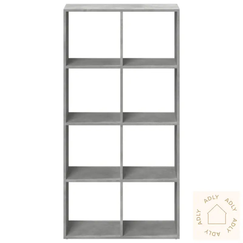 Romdeler Bokhylle Betonggrå 69,5X29X137,5 Cm Konstruert Tre