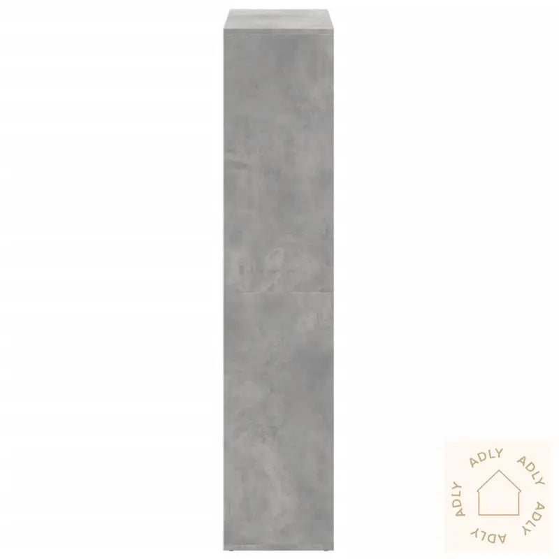 Romdeler Bokhylle Betonggrå 69,5X29X137,5 Cm Konstruert Tre