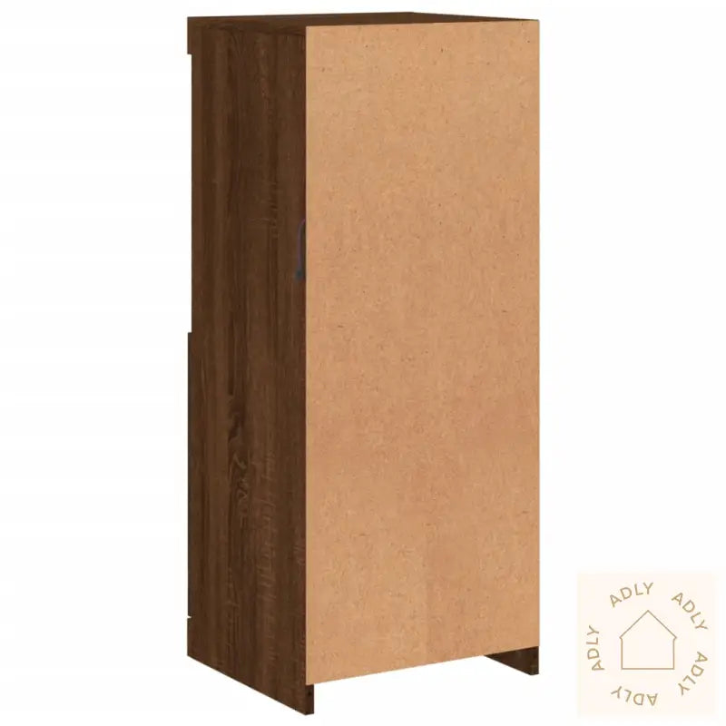 Skjenk Med Led-Lys Brun Eik 41X37X100 Cm