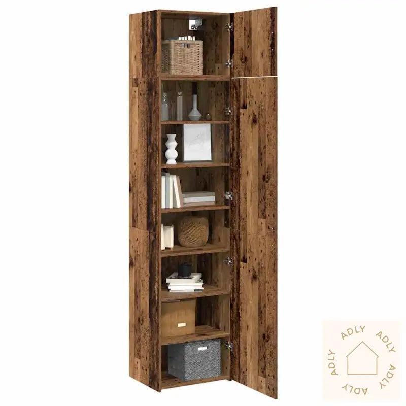 Oppbevaringsskap Gammelt Tre 50 X 41 X 225 Cm Konstruert Tre
