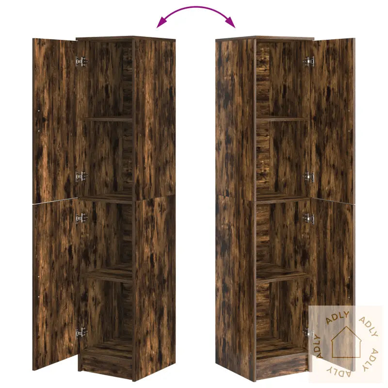 Buffet Skap Røkt Eik Konstruert Tre Stor Buffet Skap