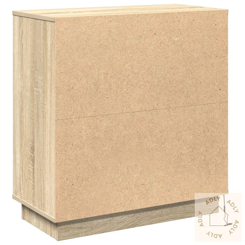 Sideboard Med Led Sonoma Eik 71X34,5X75 Cm Konstruert Tre