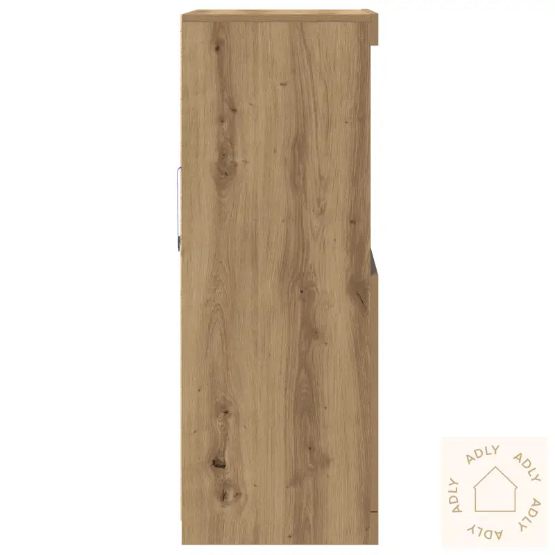 Sideboard Med Led-Lamper I Artisan Eik 60X37X100 Cm