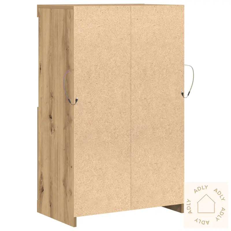 Sideboard Med Led-Lamper I Artisan Eik 60X37X100 Cm