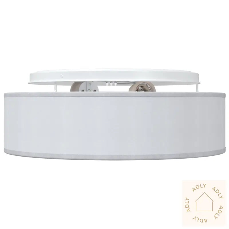 Innfelte Taklamper Grå Ø 38 Cm Stoff E27