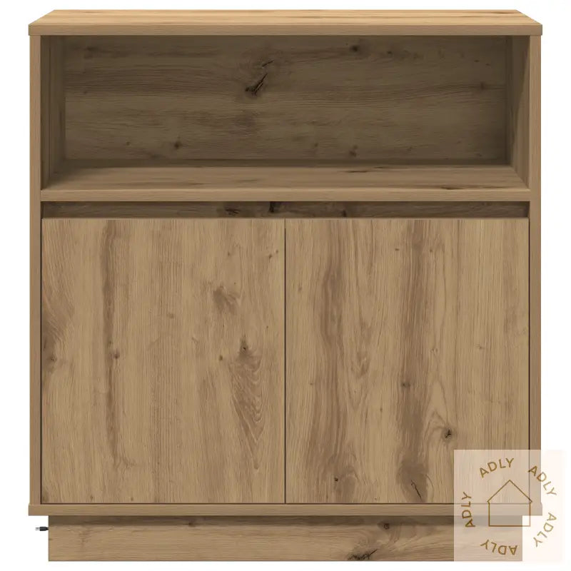 Sideboard Med Led I Artisan Eik 71X34,5X75 Cm Konstruert Tre