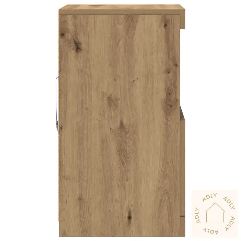 Skap Med Led Lys Artisan Eik 41X37X67 Cm
