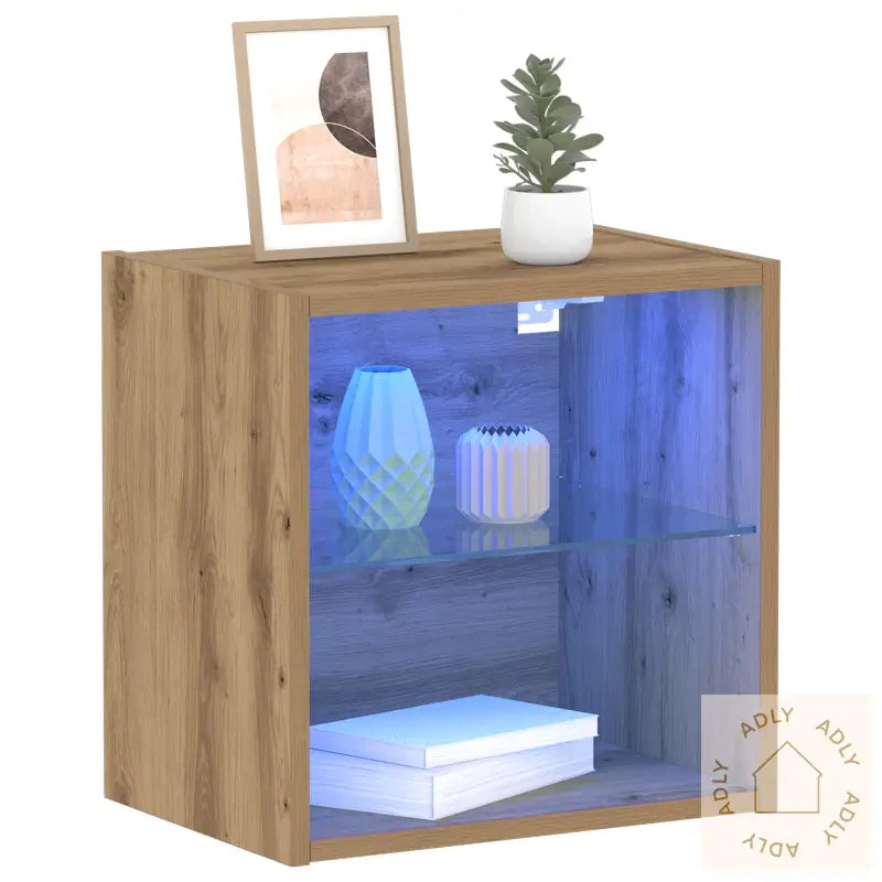 Flytende Hylle 2 Stk Artisan Eik 40X28.5X40 Cm Konstruert Tre