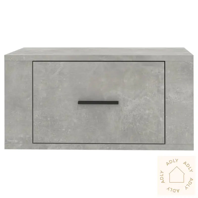 Veggmontert Nattbord Betonggrå 50X36X25 Cm