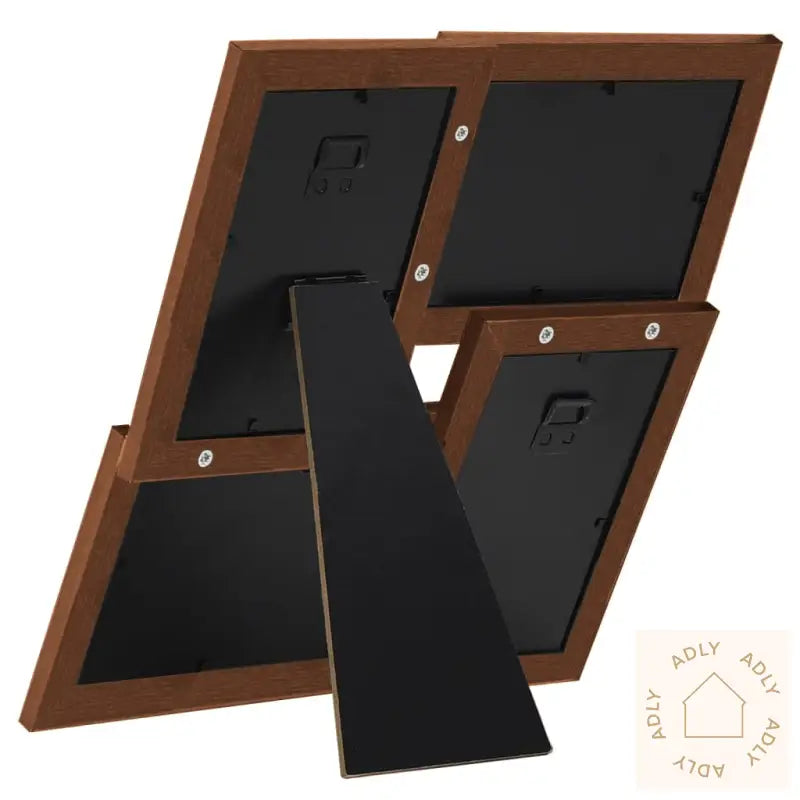 Fotorammekollasj For 4X(13X18 Cm) Bilde Mørkebrun Mdf