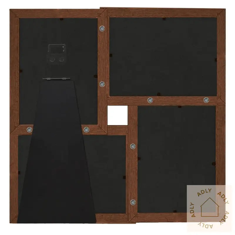 Fotorammekollasj For 4X(13X18 Cm) Bilde Mørkebrun Mdf