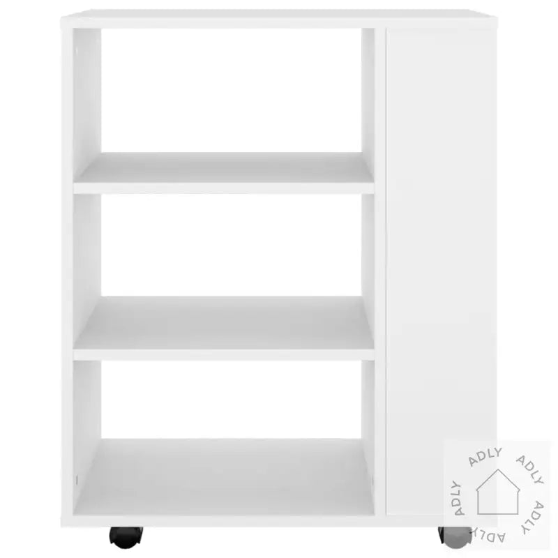 Rulleskap Hvit 60X35X75 Cm Konstruert Tre