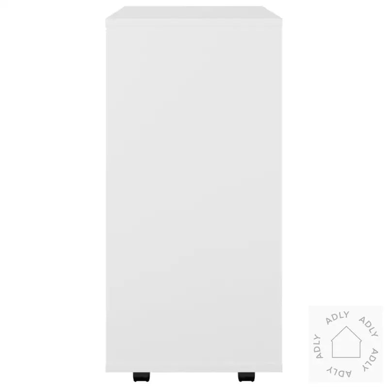 Rulleskap Hvit 60X35X75 Cm Konstruert Tre