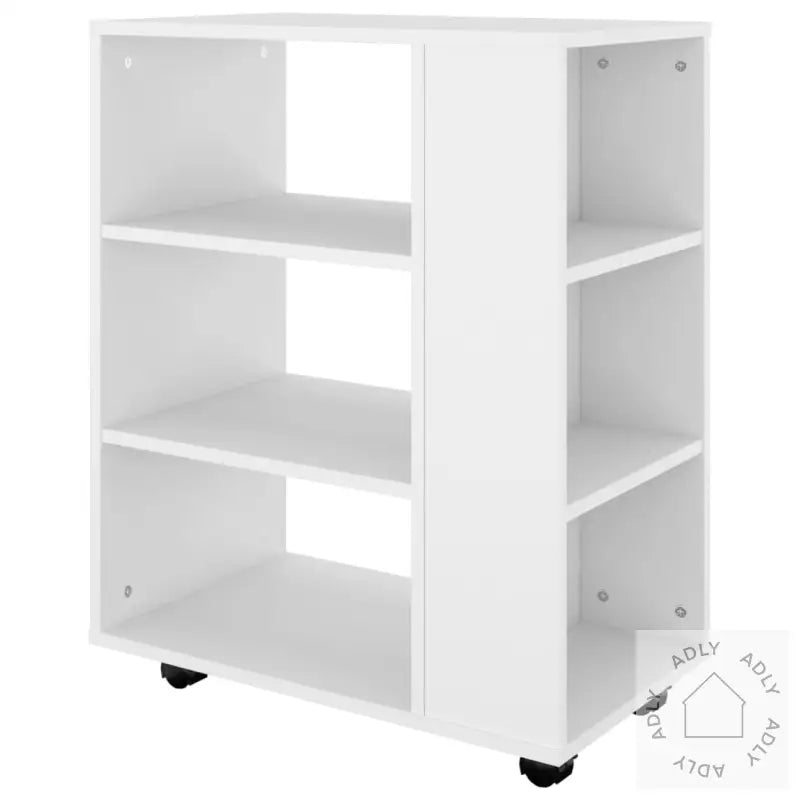 Rulleskap Hvit 60X35X75 Cm Konstruert Tre