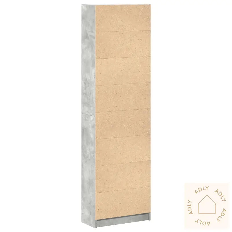 Garderobe Betonggrå 55X25X189 Cm Ingeniørtre