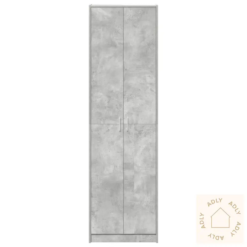 Garderobe Betonggrå 55X25X189 Cm Ingeniørtre