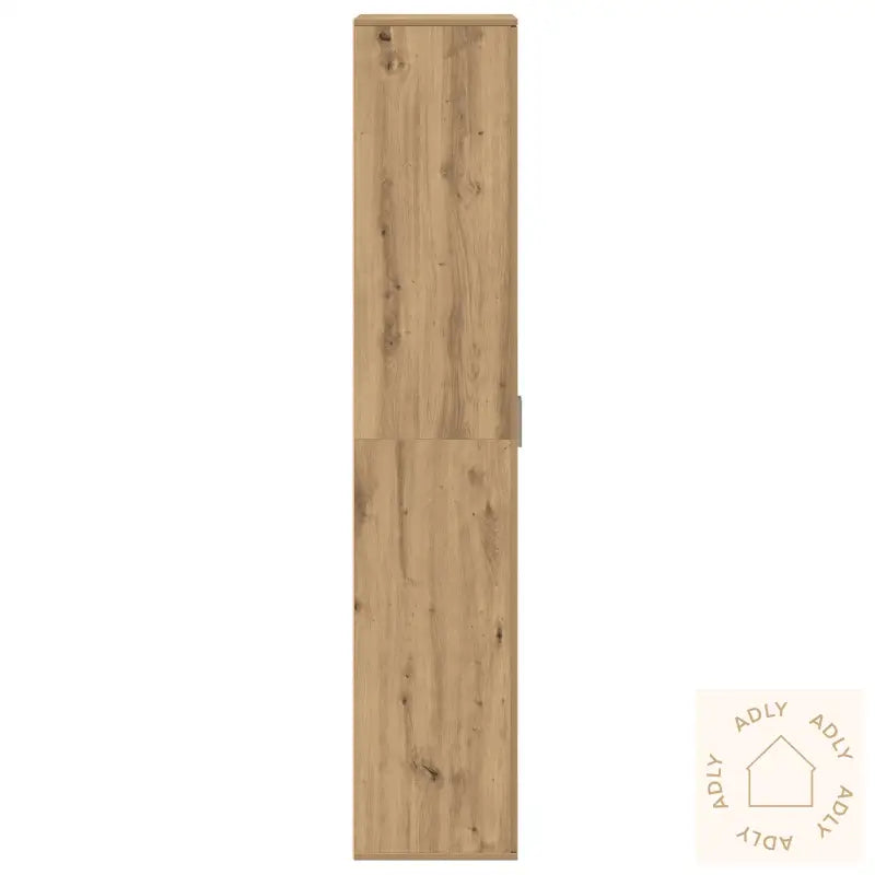 Høyskap Håndlaget Eik 60X35X180 Cm Konstruert Tre