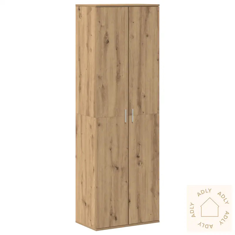 Høyskap Håndlaget Eik 60X35X180 Cm Konstruert Tre
