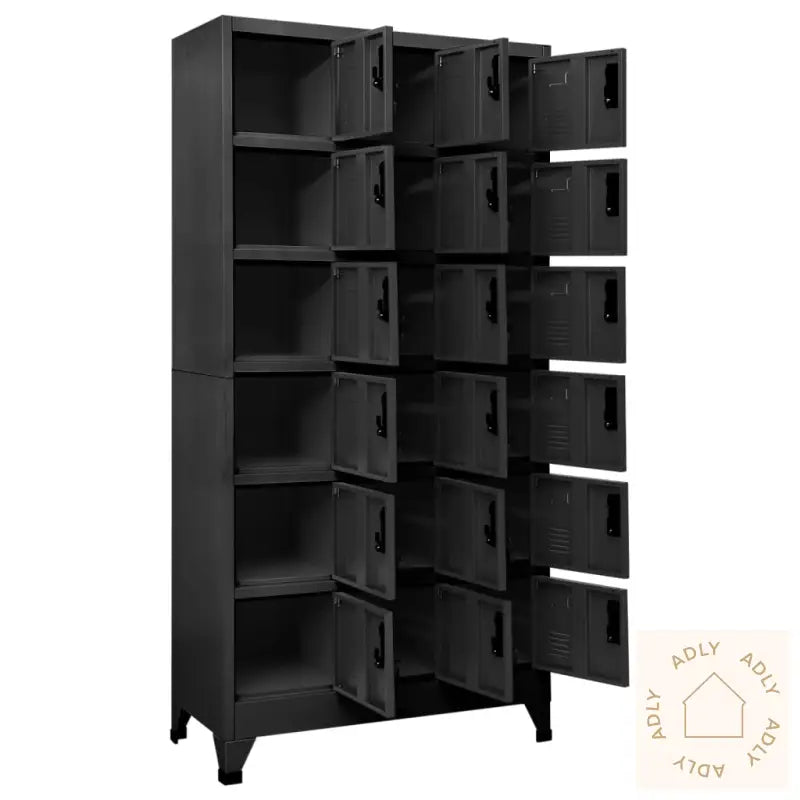 Oppbevaringsskap Antrasitt 90X40X180 Cm Stål