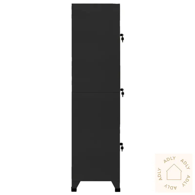 Oppbevaringsskap Svart 38X45X180 Cm Stål