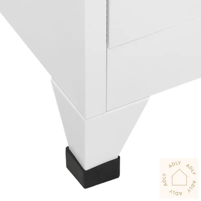 Oppbevaringsskap Hvit 90X45X180 Cm Stål
