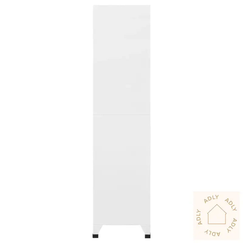 Oppbevaringsskap Hvit 90X45X180 Cm Stål