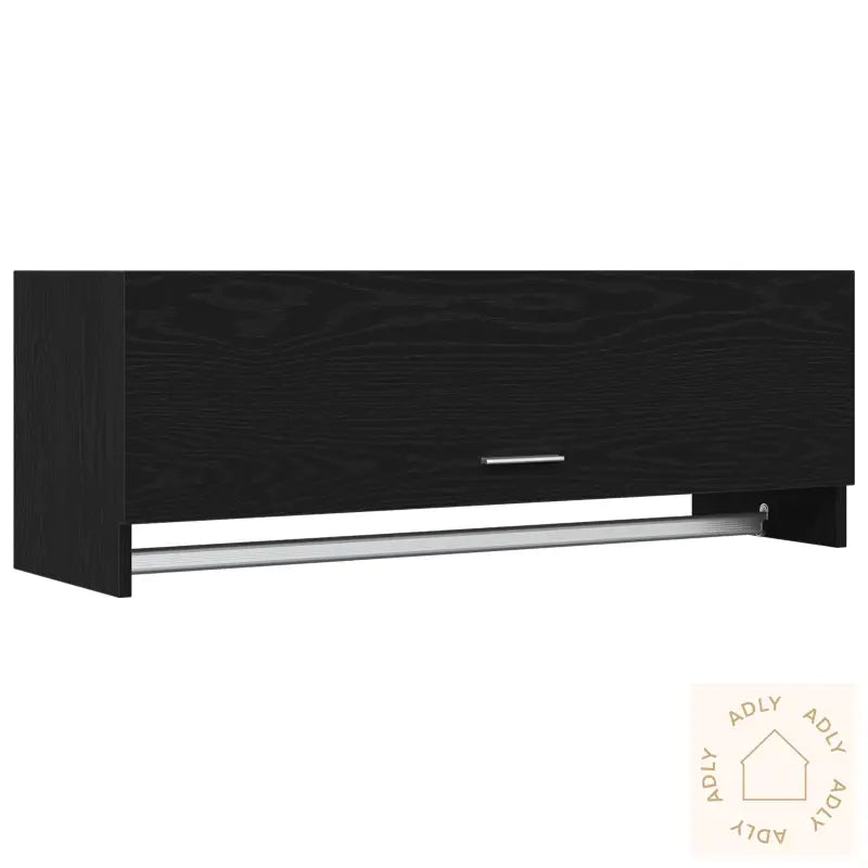 Garderobe I Svart Eik 100X32,5X35 Cm Laget Av Konstruksjons-Tre