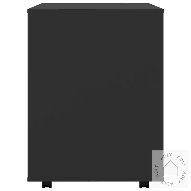 Rulleskap Svart 60X53X72 Cm Konstruert Tre