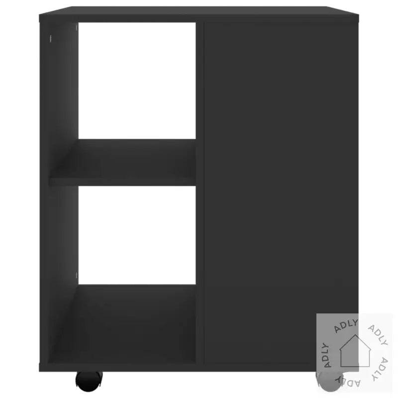 Rulleskap Svart 60X53X72 Cm Konstruert Tre