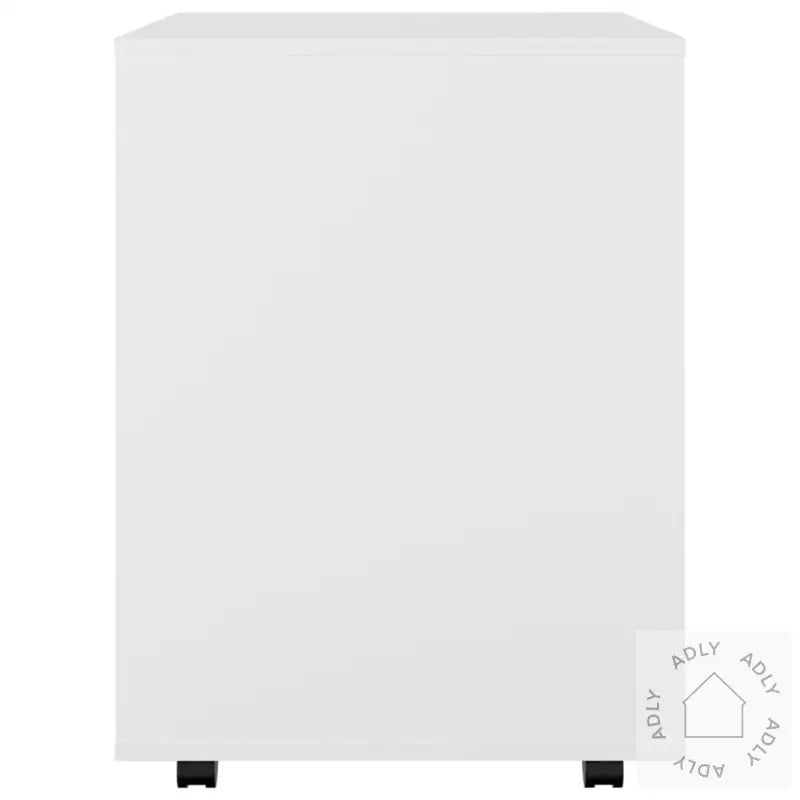 Rulleskap Hvit 60X53X72 Cm Konstruert Tre