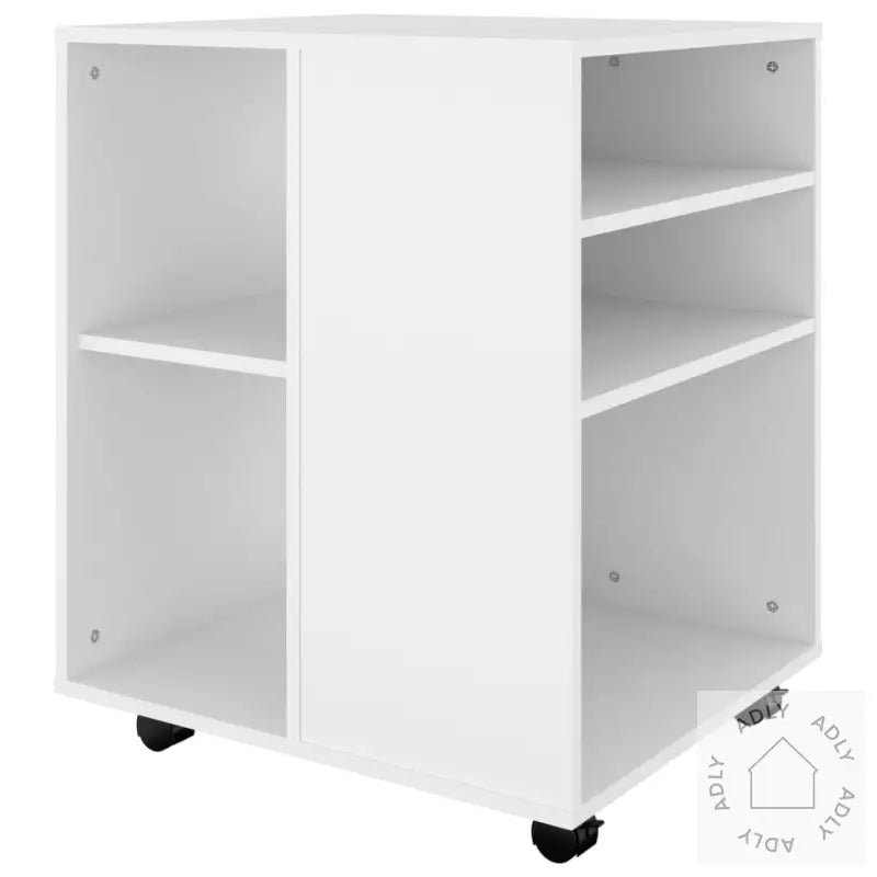 Rulleskap Hvit 60X53X72 Cm Konstruert Tre