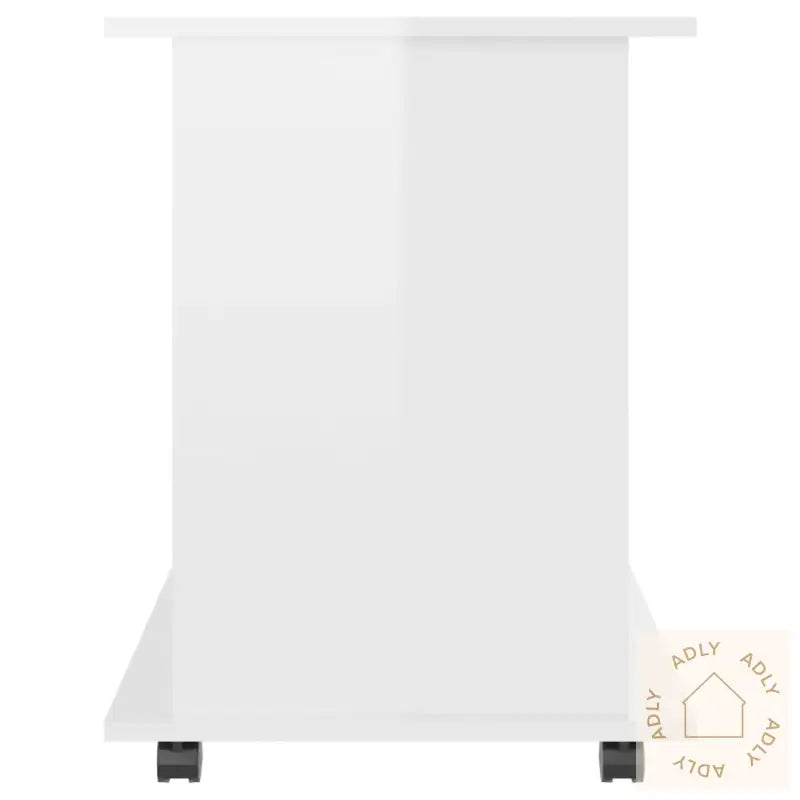 Rulleskap Høyglans Hvit 60X45X60 Cm Konstruert Tre