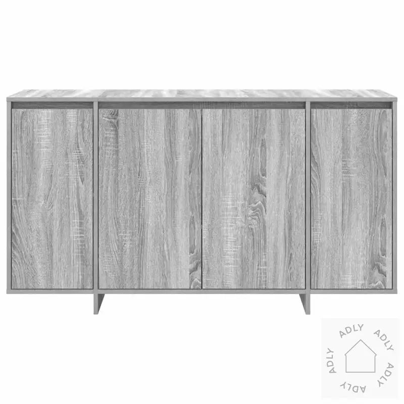 Grå Skap Grå Sonoma Konstruert Tre 135 X 41 X 75 Cm Grå Skap