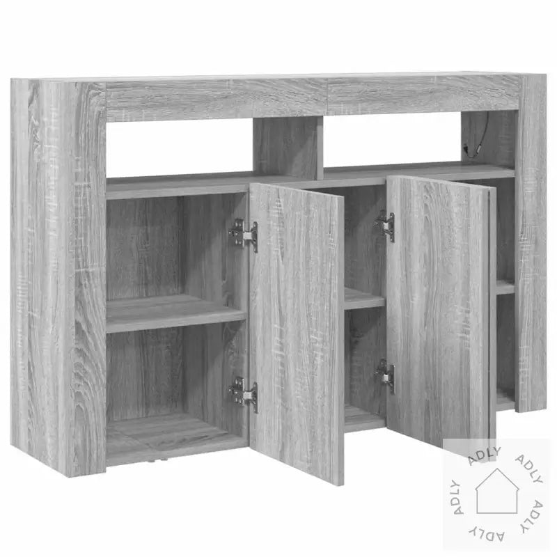 Skjenk Grå Sonoma Konstruert Tre 116 X 30 X 75 Cm Skjenk