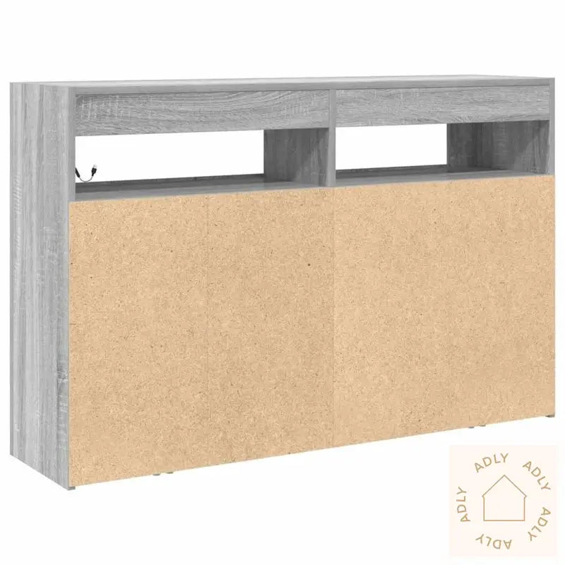 Skjenk Grå Sonoma Konstruert Tre 116 X 30 X 75 Cm Skjenk