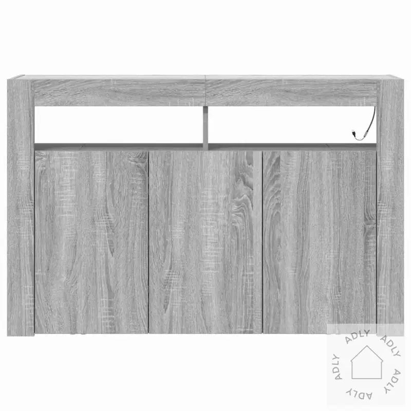 Skjenk Grå Sonoma Konstruert Tre 116 X 30 X 75 Cm Skjenk