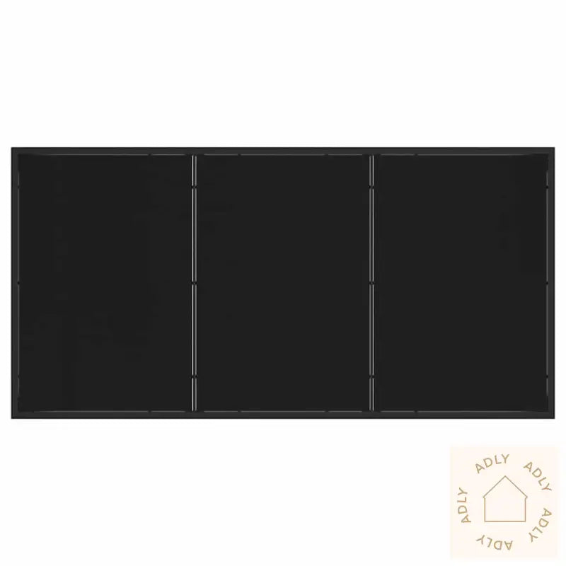 7-Delt Hagemøbelsett I Svart Tekstil Og Stål