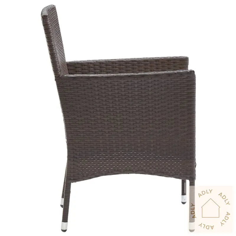 Hagespisestoler 2 Stk Polyrotting Brun