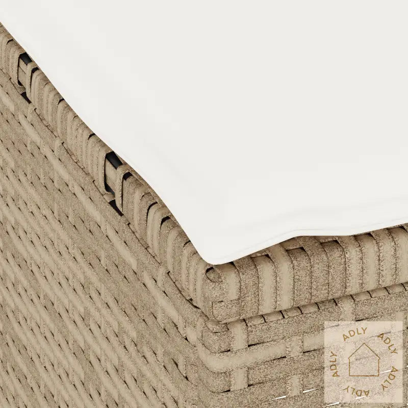 3-Delt Hage Spisegruppe Med Puter Beige Poly Rattan Akasietre