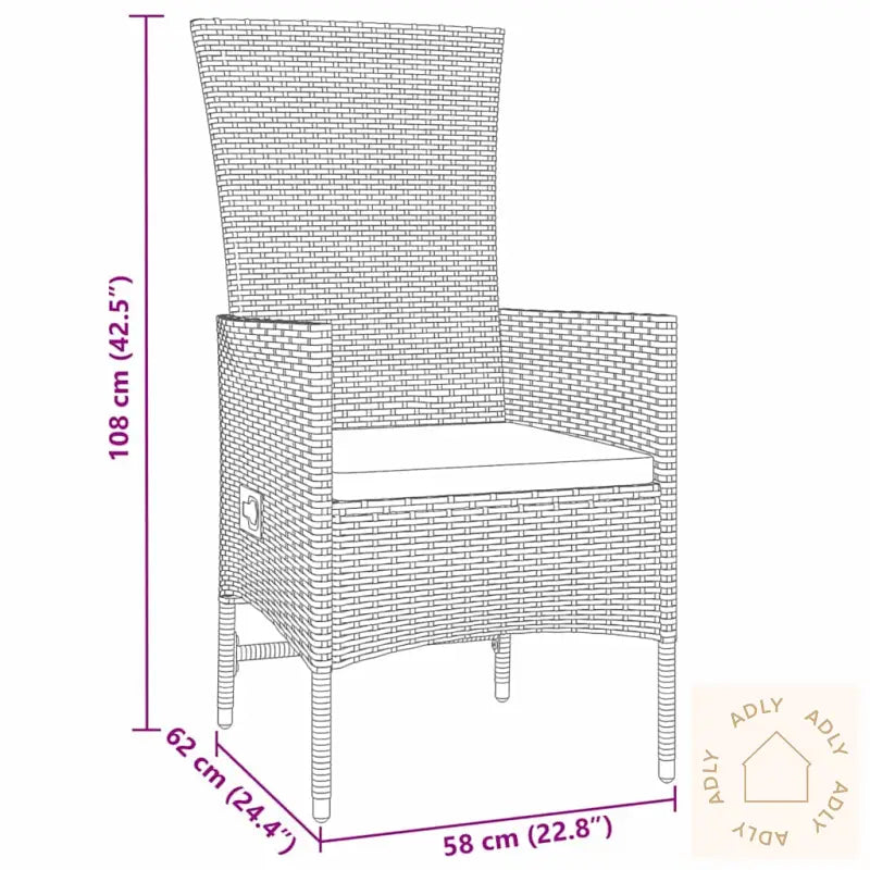 Utendørs Stoler Sett 5 Pcs Beige Og Kremhvitt 160 X 80 X 73 Cm