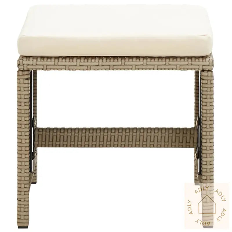 Hagestoler Med Krakker 2 Stk Polyrotting Beige