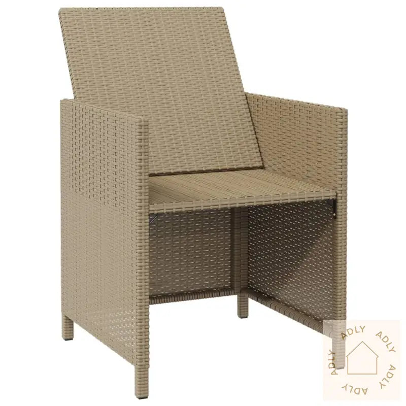 Hagestoler Med Krakker 2 Stk Polyrotting Beige