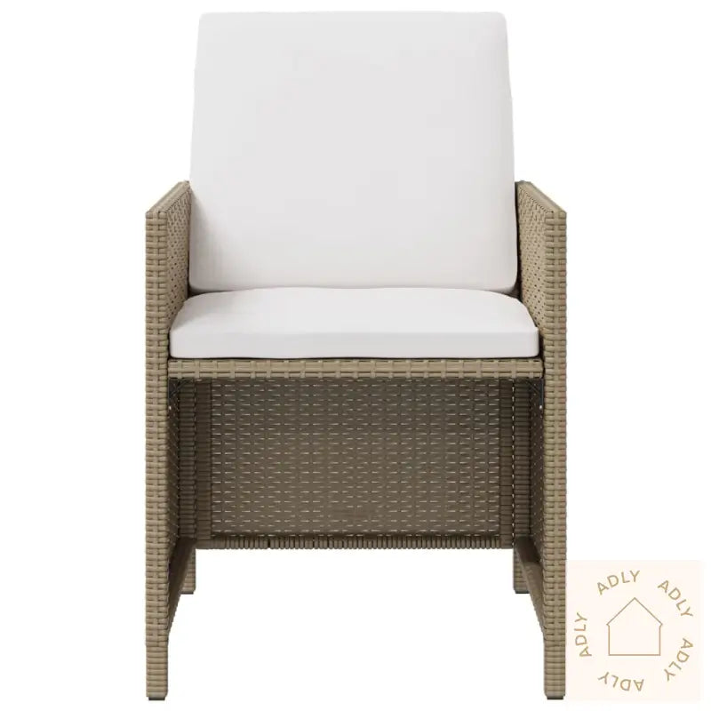 Hagestoler Med Krakker 2 Stk Polyrotting Beige