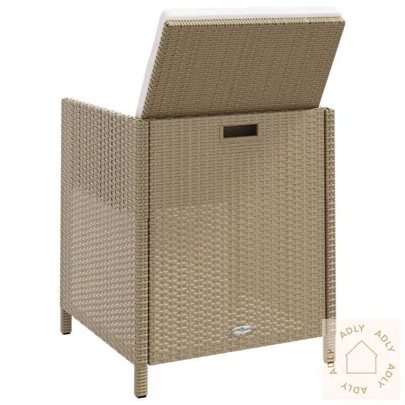 Hagestoler Med Krakker 2 Stk Polyrotting Beige