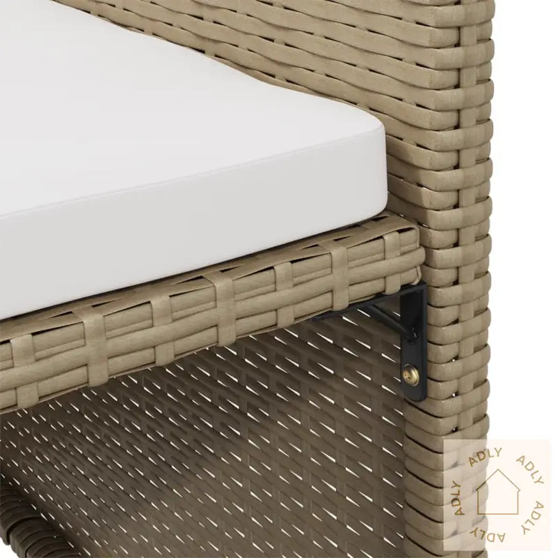 Hagestoler Med Krakker 2 Stk Polyrotting Beige